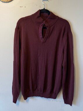 Hugobossmenslargewooburgundysweater